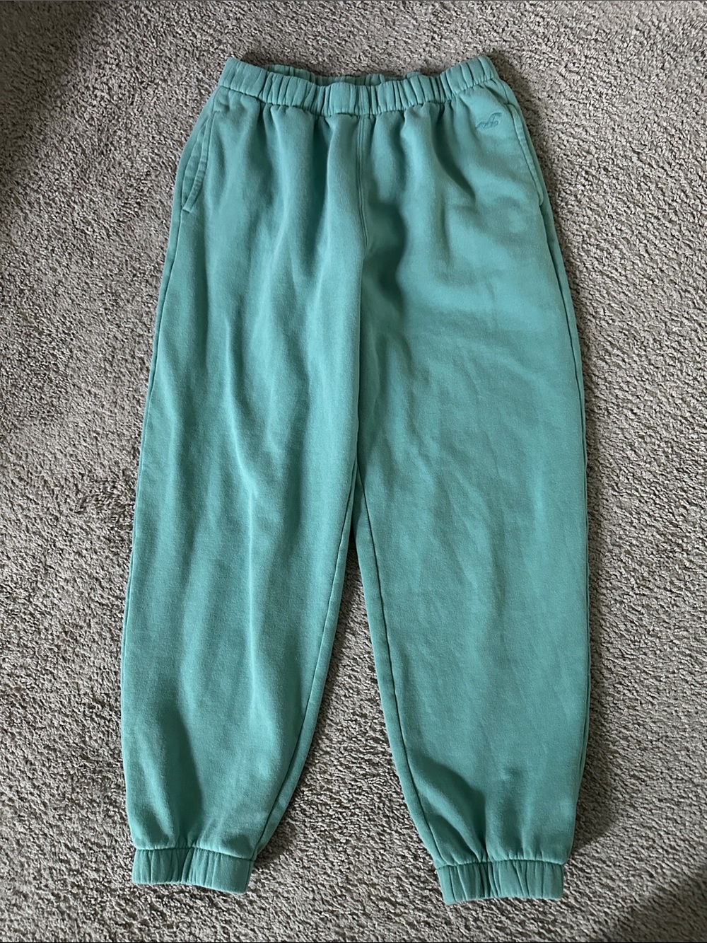 Hollister Teal Adjustable Rise Sweat Joggers